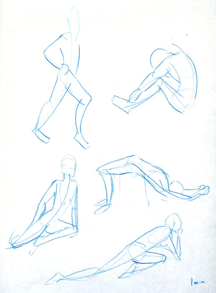 ジェスチャードローイング作例1